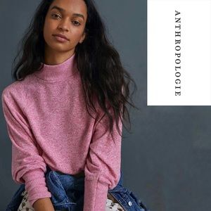 NWT Anthropologie Laney Cowl Neck Raspberry Pullover